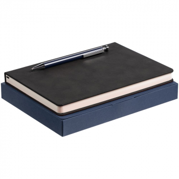 Набор Magnet с ежедневником, черный с синим