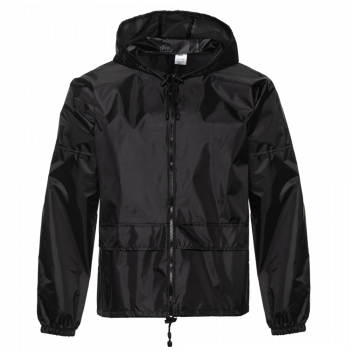 Ветровка унисекс STAN таффета 190T PU, 65, 306, Чёрный,  (20)  (48/M)