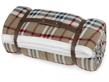 Плед «Килт», коричневый