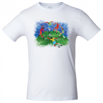 Футболка «Футбол via Матисс» 190, белая