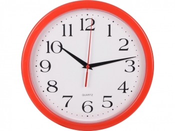 Часы настенные "Attendee", красный