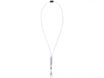 Шнурок Landa с регулируемой вставкой, белый