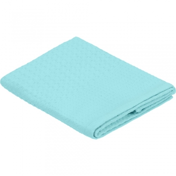 Полотенце вафельное «Деметра», малое, голубое (голубая мята)