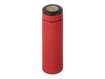 Вакуумный термос "Vacuum Flask C1", soft touch, 420мл, красный