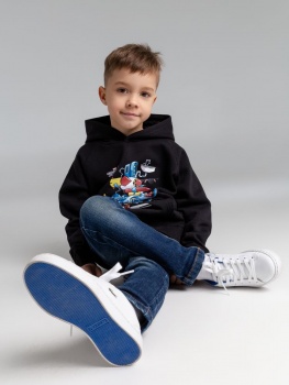 Худи детское Rocket Raccoon, черное