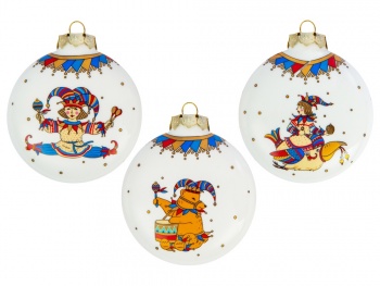 Набор новогодних шаров, 3 шт.