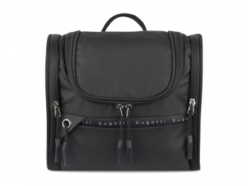 Несессер BUGATTI Blanc Delight, чёрный, нейлон RPET600D/тарпаулин/полиэстер, 24,5х12х22,5 см, 5 л