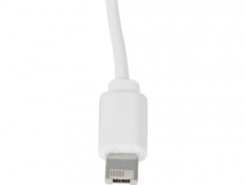 Беспроводное зарядное устройство со встроенным кабелем 2-в-1 "Disc", белый