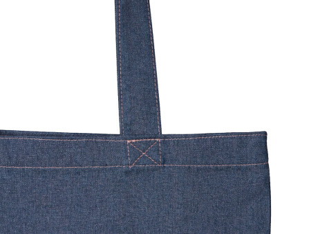 Джинсовая сумка-шоппер "Indigo"  с широкими лямками