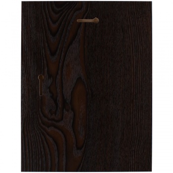 Плакетка Plaque, большая, венге с золотистой пластиной