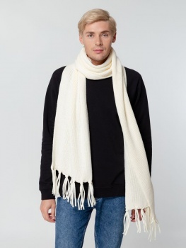 Шарф Flette, белый (молочный)