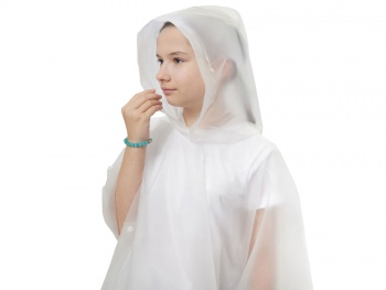 Пончо «Hawaii» c чехлом детский, белый