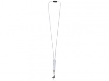 Шнурок Landa с регулируемой вставкой, белый