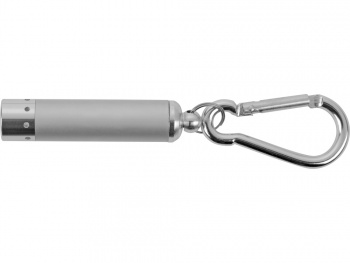 Брелок-фонарик "Карабин", серебристый