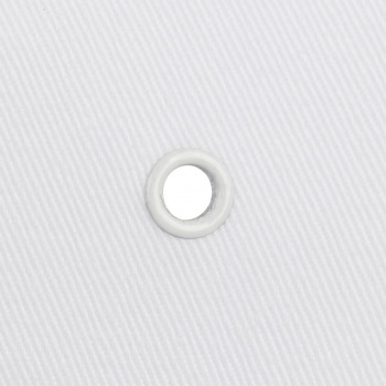 Бейсболка Canopy, белая с темно-синим кантом