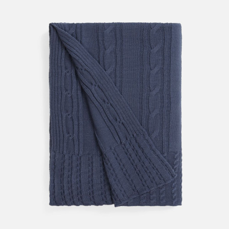 Плед Remitti, серо-синий (сланец)