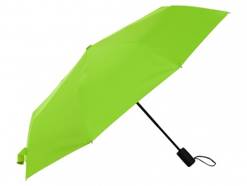Зонт-автомат Dual с двухцветным куполом, зеленое яблоко/черный