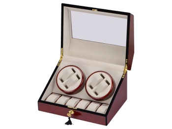 Шкатулка для часов с автоподзаводом «Цюрих», красное дерево