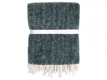 Плед Warmy с шерстью, темно-синий