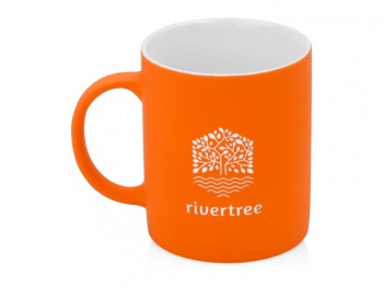 Кружка с покрытием soft-touch «Barrel of a Gum», оранжевый (P)