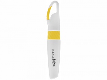 Маркер "Picasso" с карабином, белый/желтый