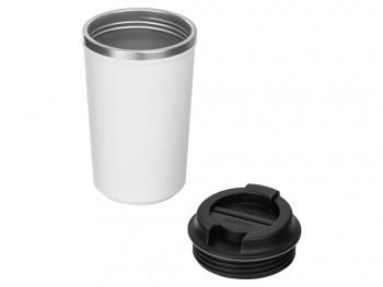 Герметичная термокружка на присоске "Kick", 350 мл, белый (Р)