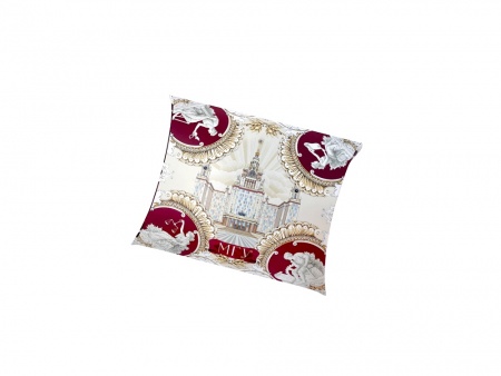 Платок "МГУ", бордовый