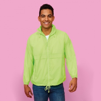 Ветровка мужская SURF, белый, S, 100% нейлон, 210Т