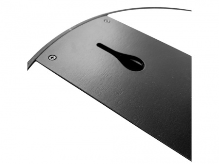 Часы настенные "Lander" S, белые с черным