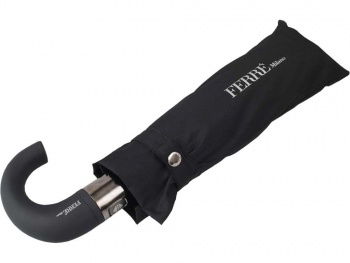 Зонт складной автоматический Ferre, черный (Ou)