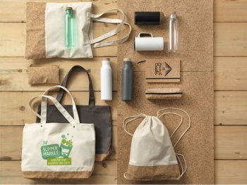 Эко-сумка Napa из хлопка и пробки плотностью 406 г/м2, натуральный