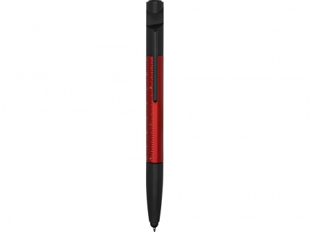 Ручка-стилус пластиковая шариковая многофункциональная (6 функций) «Multy», красный