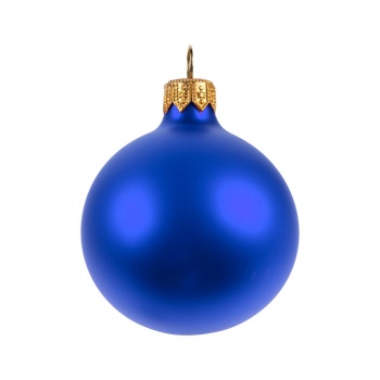 Елочный шар Gala Matt в коробке, 6 см, синий