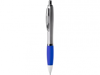 Ручка пластиковая шариковая CONWI, серебристый/королевский синий