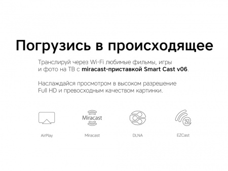 Беспроводной медиа-стример Rombica Smart Cast v06