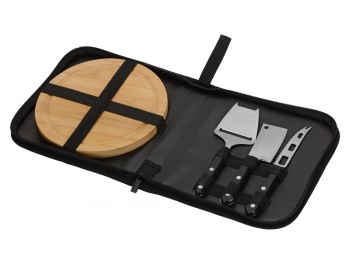 Набор для сыра с приборами "Fabrizio", черный