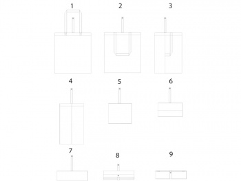 Складная эко-сумка Nevada из хлопка плотностью 100 г/м2, зеленый