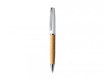 Ручка шариковая ALTON из натуральной пробки и металла, натуральный/серебристый