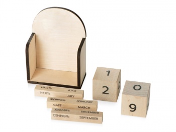 Настольный деревянный вечный календарь