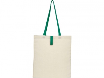 Складная эко-сумка Nevada из хлопка плотностью 100 г/м2, зеленый