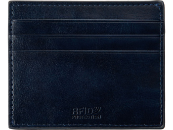 Картхолдер для 6 пластиковых карт с RFID-защитой "Fabrizio", синий