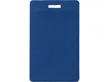 Бейдж с рулеткой-карабин "Favor", синий