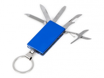 Мультитул-брелок 5-в-1 «Badge», синий