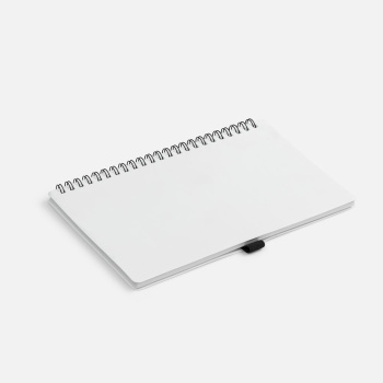 Блокнот на пружине Stone Line, белый