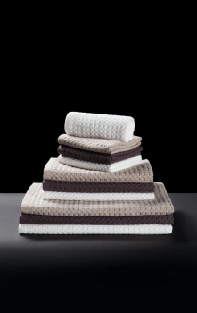 Полотенце вафельное Piquee, большое, бежевое