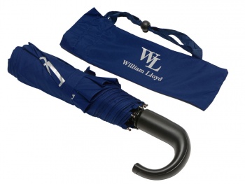 Складной зонт полуавтоматический, синий