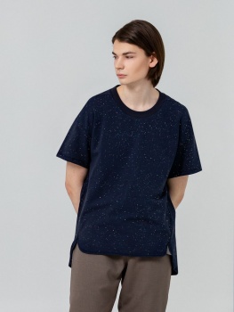 Футболка унисекс Kosmos 1.0, синий меланж