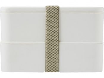 Двухслойный ланчбокс MIYO, белый/pebble grey