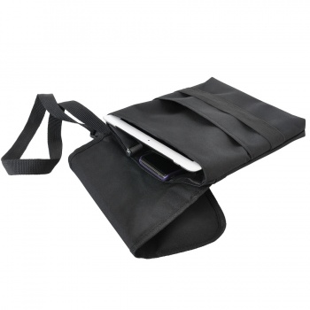 Cумка "CASUAL" ,  черный , 21х27 см, полиэстер , шелкография