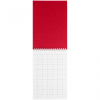 Блокнот Dali Mini в клетку, красный